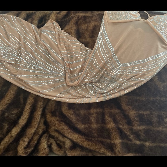 Nude Shimmery Dress - Picture 3 of 5